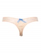 AW13 Cascade Loveheart Lace Designer Lace Thong (Orange & Blue)